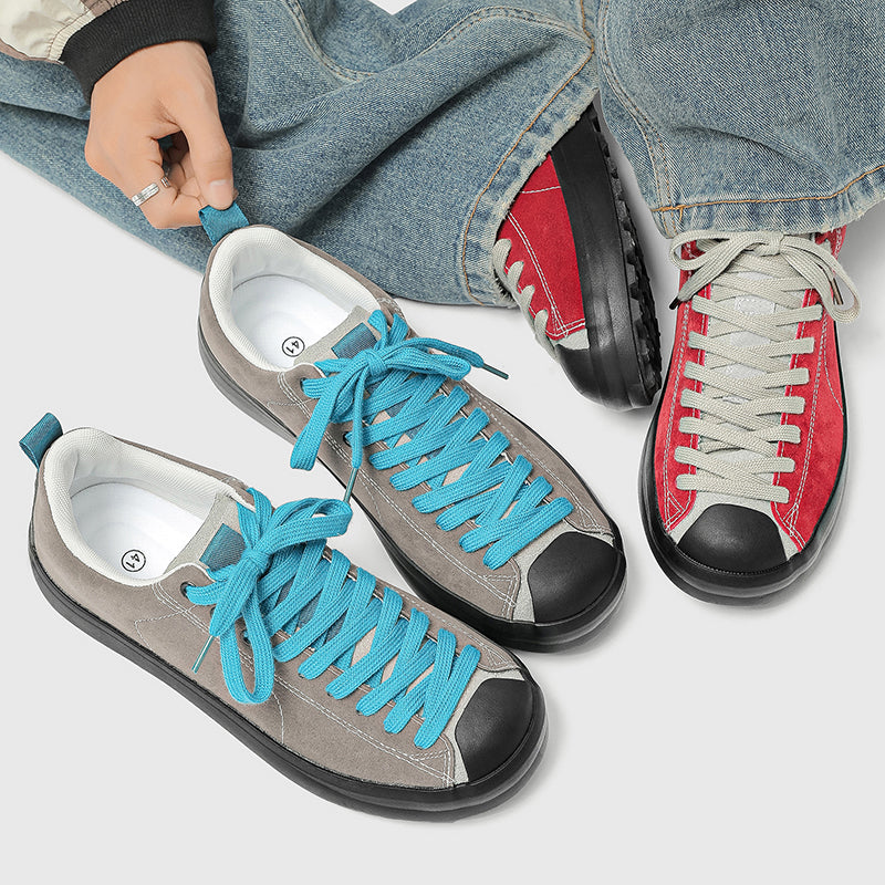 ♛𝔽𝕦𝕤𝕚𝕠𝕟 𝔽𝕠𝕔𝕦𝕤☢︎ꜱᴋᴀᴛᴇ ꜱʜᴏᴇꜱ ♜✽𝟤𝟢𝟤𝟧✽秋冬新款經典素面麂皮低筒板鞋保齡球鞋 男女款 情侶款 YH-28