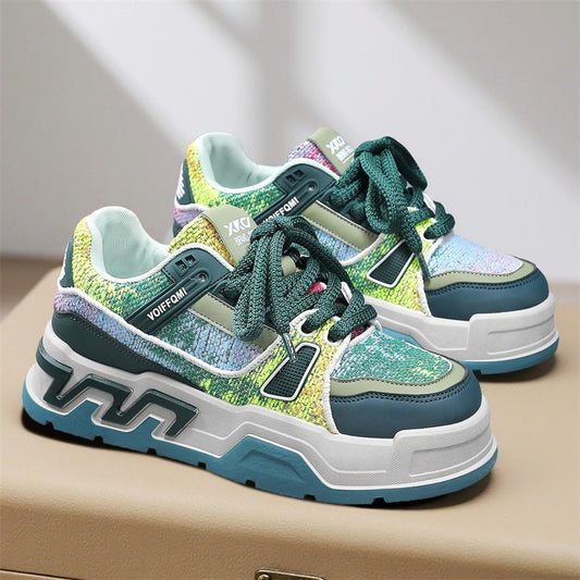 ♛𝔽𝕦𝕤𝕚𝕠𝕟 𝔽𝕠𝕔𝕦𝕤☢︎ꜱᴋᴀᴛᴇ ꜱʜᴏᴇꜱ ♜✽𝟤𝟢𝟤𝟧✽秋冬新款迷彩刺繡隱形增高低筒板鞋 男女款 情侶款 LL-89