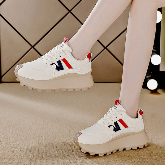 ♛𝔽𝕦𝕤𝕚𝕠𝕟 𝔽𝕠𝕔𝕦𝕤☢︎ꜰʟᴇxɪɴɢ-ꜱʜᴏᴇꜱ ♜✽𝟤𝟢𝟤𝟧✽ 夏季新款增高顯腿長休閒運動鞋 女款 (35-40號)HL81