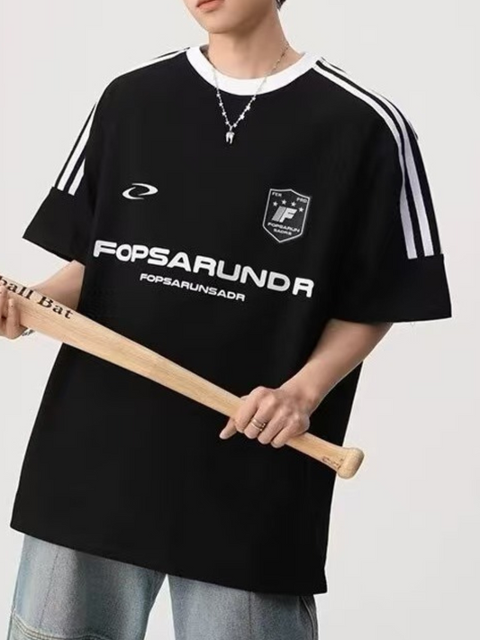 𝔽𝕦𝕤𝕚𝕠𝕟 𝔽𝕠𝕔𝕦𝕤 ✘ 潮牌短袖t恤夏季重磅寬鬆情侣纯棉插肩美式休閒上衣 N4