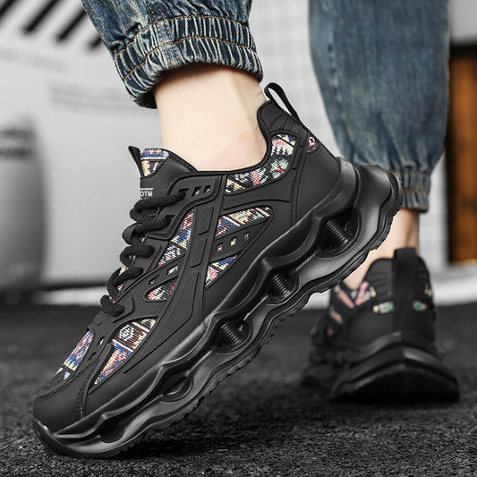 ♛𝔽𝕦𝕤𝕚𝕠𝕟 𝔽𝕠𝕔𝕦𝕤☢︎ᴄᴀꜱᴜᴀʟ ꜱɴᴇᴀᴋᴇʀ ♜ ✽𝟤𝟢𝟤𝟧✽春夏新款透氣增高機能民族風運動鞋 男女款 情侶款 Q31