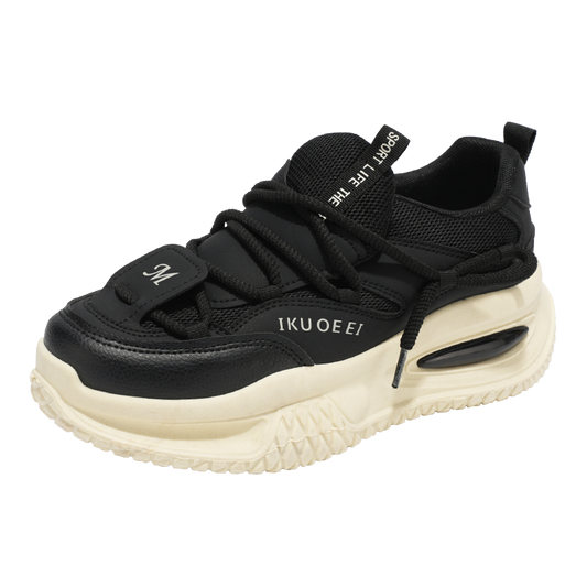 ♛𝔽𝕦𝕤𝕚𝕠𝕟 𝔽𝕠𝕔𝕦𝕤☢︎ᴄᴀꜱᴜᴀʟ ꜱɴᴇᴀᴋᴇʀ ♜✽𝟤𝟢𝟤𝟧✽ 春夏新款隱形增高棒球風懶人老爹鞋運動鞋 男女款 大🦶款 (39-48號)xf989