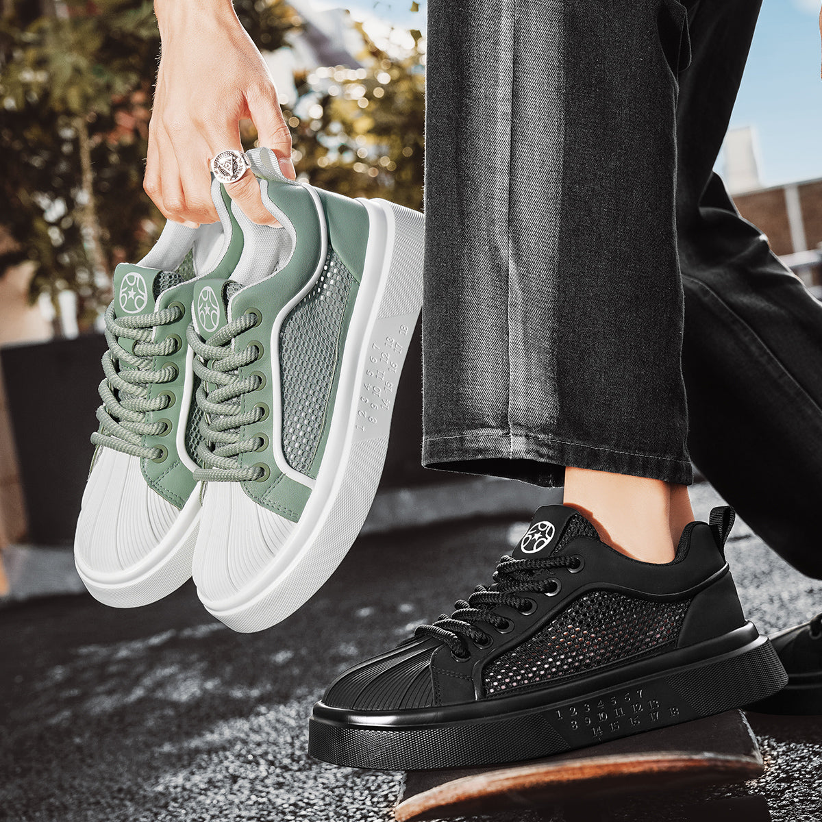 ♛𝔽𝕦𝕤𝕚𝕠𝕟 𝔽𝕠𝕔𝕦𝕤☢︎ꜱᴋᴀᴛᴇ ꜱʜᴏᴇꜱ♜ ✽𝟤𝟢𝟤𝟧✽春夏新款透氣輕量休閒板鞋 男女款