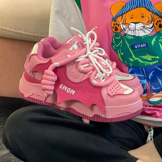 ♛𝔽𝕦𝕤𝕚𝕠𝕟 𝔽𝕠𝕔𝕦𝕤☢︎ꜰʟᴇxɪɴɢ-ꜱʜᴏᴇꜱ ♜✽𝟤𝟢𝟤𝟧✽ 春夏新款可愛風休閒百搭厚底增高𝟧ᴄᴍ鞋 女款 (35-40號)ꜱ𝟢𝟤𝟨