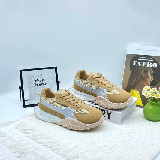 ♛𝔽𝕦𝕤𝕚𝕠𝕟 𝔽𝕠𝕔𝕦𝕤☢︎ꜰʟᴇxɪɴɢ-ꜱʜᴏᴇꜱ ♜✽𝟤𝟢𝟤𝟧✽ 夏季新款百搭厚底休閒運動鞋 女款 (35-40號)MB7