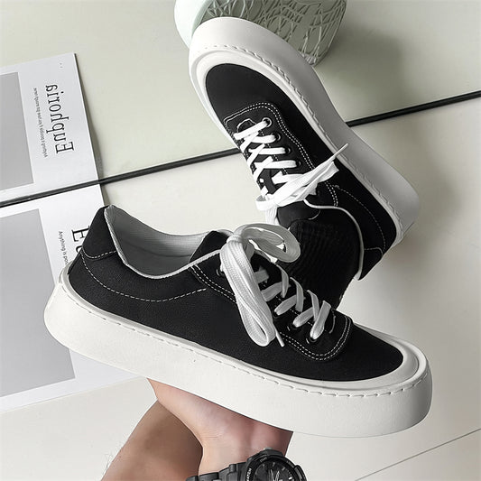♛𝔽𝕦𝕤𝕚𝕠𝕟 𝔽𝕠𝕔𝕦𝕤☢︎ꜱᴋᴀᴛᴇ ꜱʜᴏᴇꜱ ♜✽𝟤𝟢𝟤𝟧✽春夏新款百搭增高休閒帆布鞋 男女款 xꜰ𝟨𝟣𝟤𝟢