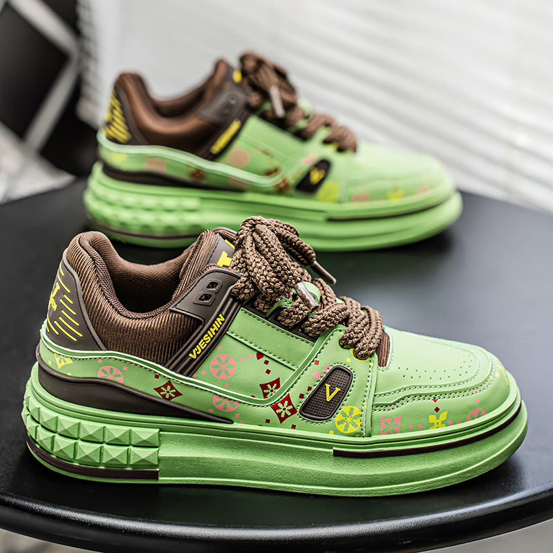 ♛𝔽𝕦𝕤𝕚𝕠𝕟 𝔽𝕠𝕔𝕦𝕤☢︎ꜱᴋᴀᴛᴇ ꜱʜᴏᴇꜱ ♜✽𝟤𝟢𝟤𝟧✽ 春夏新款ICONIC VIBE 潮流增高鞋 中性男女款 ꜱ𝟦𝟧𝟤