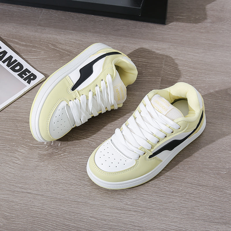 ♛𝔽𝕦𝕤𝕚𝕠𝕟 𝔽𝕠𝕔𝕦𝕤☢︎ꜰʟᴇxɪɴɢ-ꜱʜᴏᴇꜱ ♜✽𝟤𝟢𝟤𝟧✽ 春夏新款可愛風休閒百搭厚底增高𝟧ᴄᴍ鞋 女款 (35-40號)ᴀ𝟤𝟪