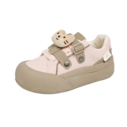 ♛𝔽𝕦𝕤𝕚𝕠𝕟 𝔽𝕠𝕔𝕦𝕤☢︎ꜰʟᴇxɪɴɢ-ꜱʜᴏᴇꜱ ♜✽𝟤𝟢𝟤𝟧✽ 可愛萌動物休閒厚底增高𝟧ᴄᴍ鞋 女款(35-40號)ᴀ𝟢𝟪