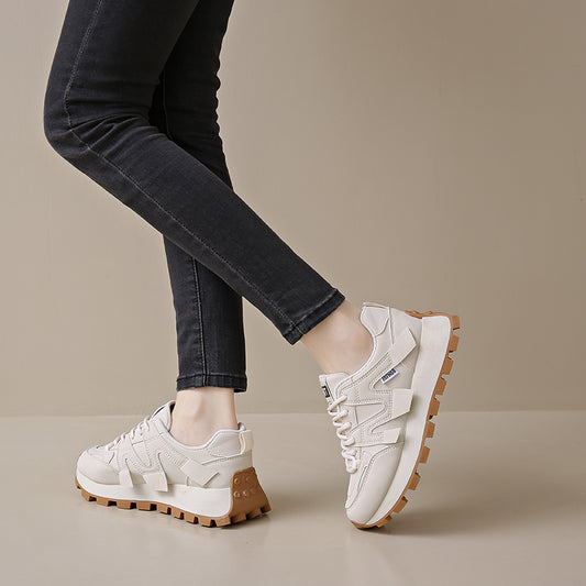 ♛𝔽𝕦𝕤𝕚𝕠𝕟 𝔽𝕠𝕔𝕦𝕤☢︎ꜰʟᴇxɪɴɢ-ꜱʜᴏᴇꜱ ♜✽𝟤𝟢𝟤𝟧✽ 夏季新款厚底M標休閒運動鞋 女款 (35-40號)XS89