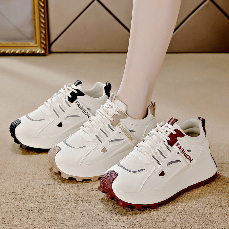 ♛𝔽𝕦𝕤𝕚𝕠𝕟 𝔽𝕠𝕔𝕦𝕤☢︎ꜰʟᴇxɪɴɢ-ꜱʜᴏᴇꜱ ♜✽𝟤𝟢𝟤𝟧✽ 夏季新款增高顯腿長休閒運動鞋 女款 (35-40號)HL9