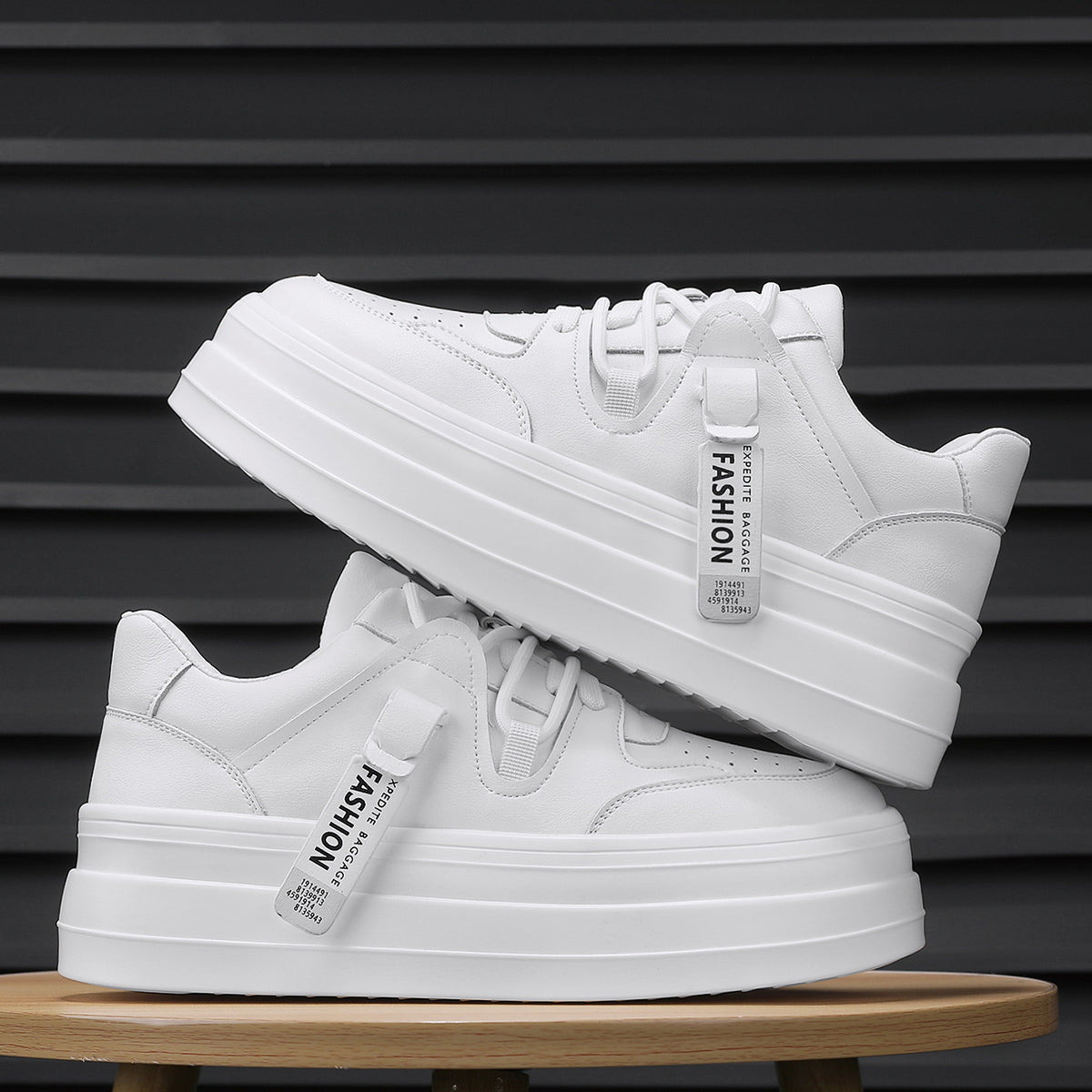 ♛𝔽𝕦𝕤𝕚𝕠𝕟 𝔽𝕠𝕔𝕦𝕤☢︎ꜱᴋᴀᴛᴇ ꜱʜᴏᴇꜱ ♜✽𝟤𝟢𝟤𝟧✽春夏新款歐美潮流厚底增高百搭休閒板鞋 男女款 ᴅᴍ𝟪𝟢𝟢