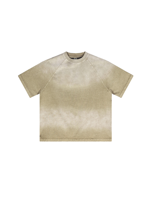 ▶𝔽𝕦𝕤𝕚𝕠𝕟 𝔽𝕠𝕔𝕦𝕤 ⌘𝓦𝓪𝓼𝓱𝓮𝓭 𝔀𝓲𝓷𝓭 ◀ 2025春夏美式潮牌做舊短袖水洗漸變純棉T-short TZ-01