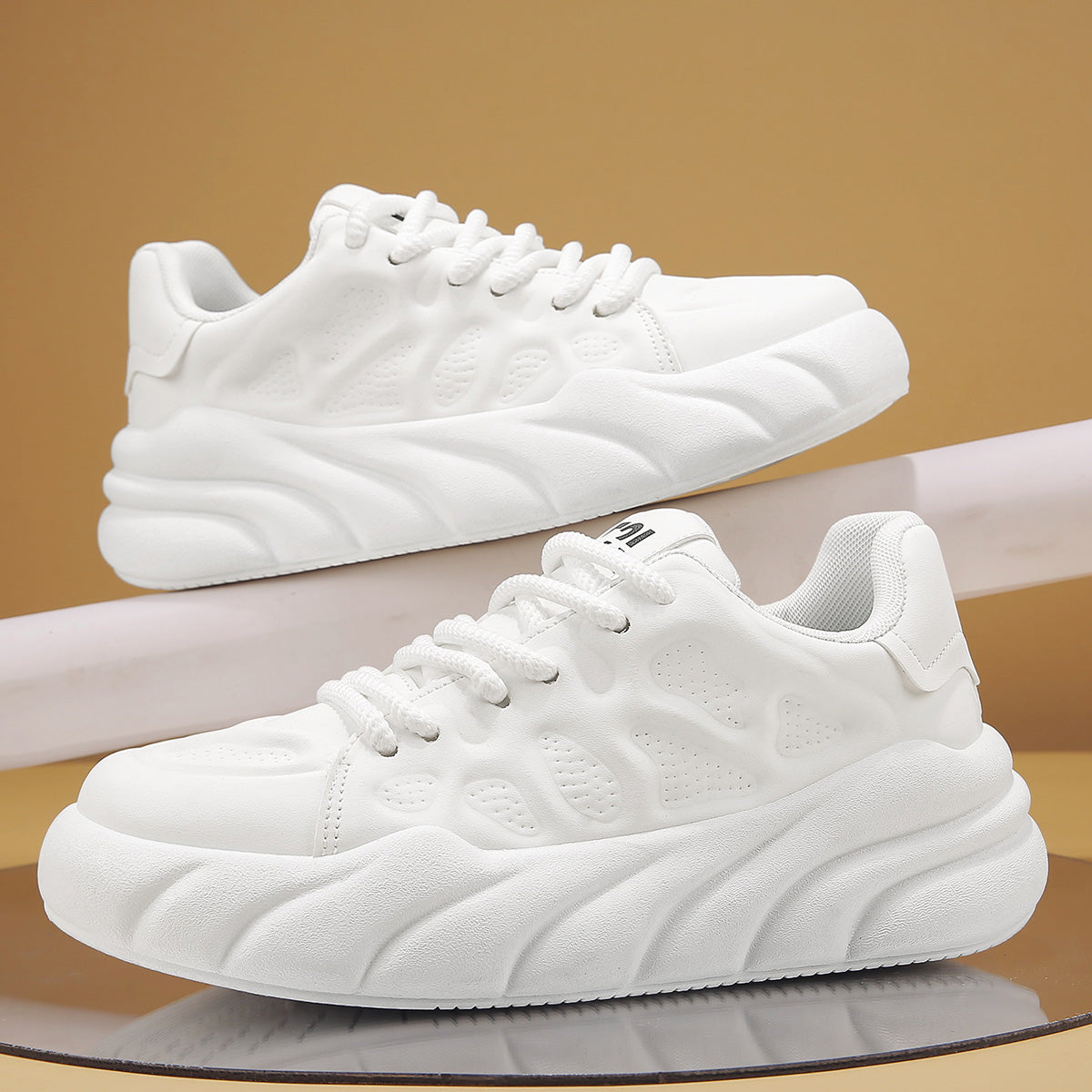 ♛𝔽𝕦𝕤𝕚𝕠𝕟 𝔽𝕠𝕔𝕦𝕤☢︎ᴄᴀꜱᴜᴀʟ ꜱɴᴇᴀᴋᴇʀ ♜✽𝟤𝟢𝟤𝟧✽ 春夏白霧雲感厚底增高潮鞋 中性男女款 ʏ𝟪𝟧𝟣