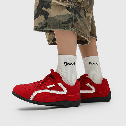 ♛𝔽𝕦𝕤𝕚𝕠𝕟 𝔽𝕠𝕔𝕦𝕤☢︎ᴄᴀꜱᴜᴀʟ ꜱɴᴇᴀᴋᴇʀ ♜✽𝟤𝟢𝟤𝟧✽春夏新款流線耐磨仿賽車運動鞋 男女款 YS06