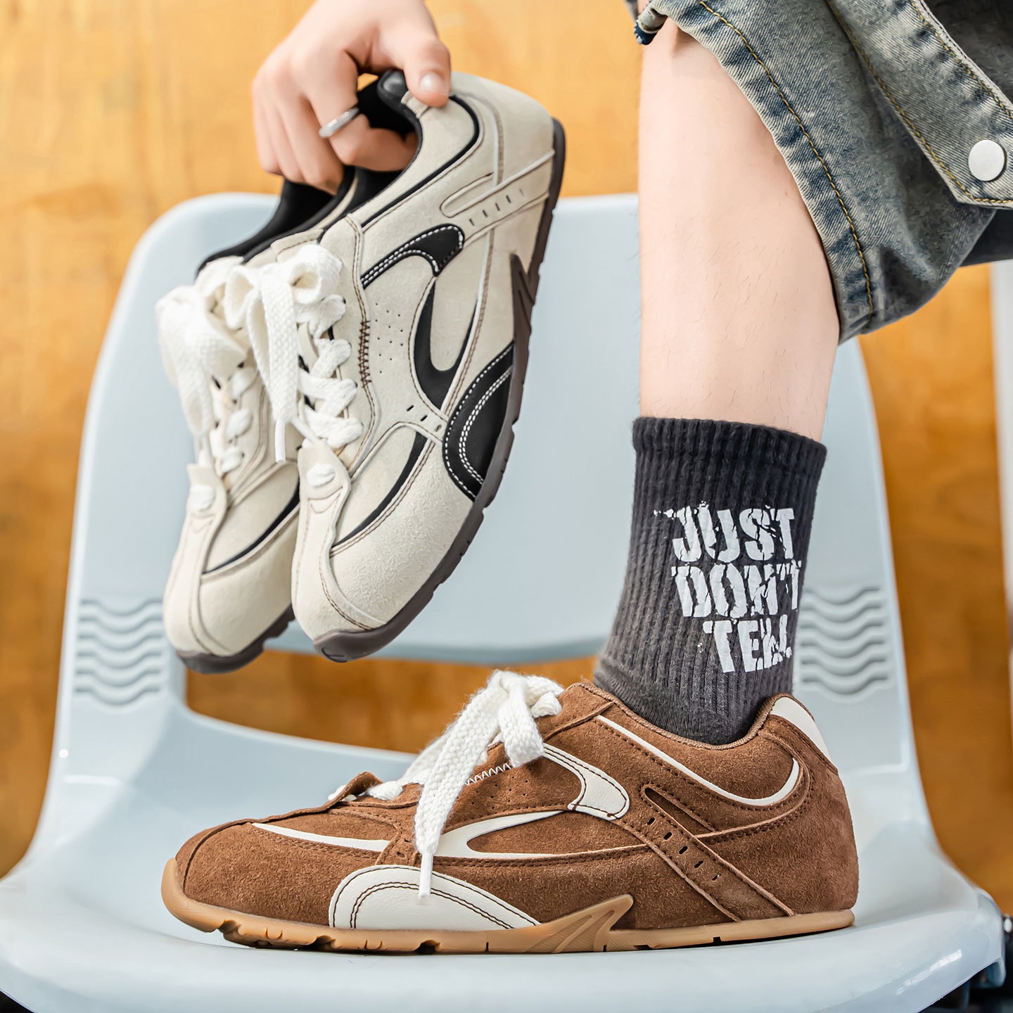 ♛𝔽𝕦𝕤𝕚𝕠𝕟 𝔽𝕠𝕔𝕦𝕤☢︎ᴄᴀꜱᴜᴀʟ ꜱɴᴇᴀᴋᴇʀ ♜✽𝟤𝟢𝟤𝟧✽春夏新款低底包覆運動慢跑鞋 男女款 MP7