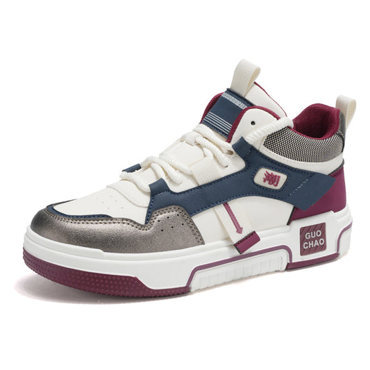 ♛𝔽𝕦𝕤𝕚𝕠𝕟 𝔽𝕠𝕔𝕦𝕤☢︎ᴄᴀꜱᴜᴀʟ ꜱɴᴇᴀᴋᴇʀ ♜✽𝟤𝟢𝟤𝟧✽ 春夏拼色中高筒厚底增高籃球鞋 中性男女款 ᴊʟ𝟤𝟩