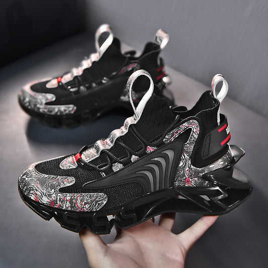 ♛𝔽𝕦𝕤𝕚𝕠𝕟 𝔽𝕠𝕔𝕦𝕤☢︎ᴄᴀꜱᴜᴀʟ ꜱɴᴇᴀᴋᴇʀ ♜ ✽𝟤𝟢𝟤𝟧✽春夏新款襪套透氣增高機能運動鞋 男女款 情侶款 大🦶款 (36-46號) L222