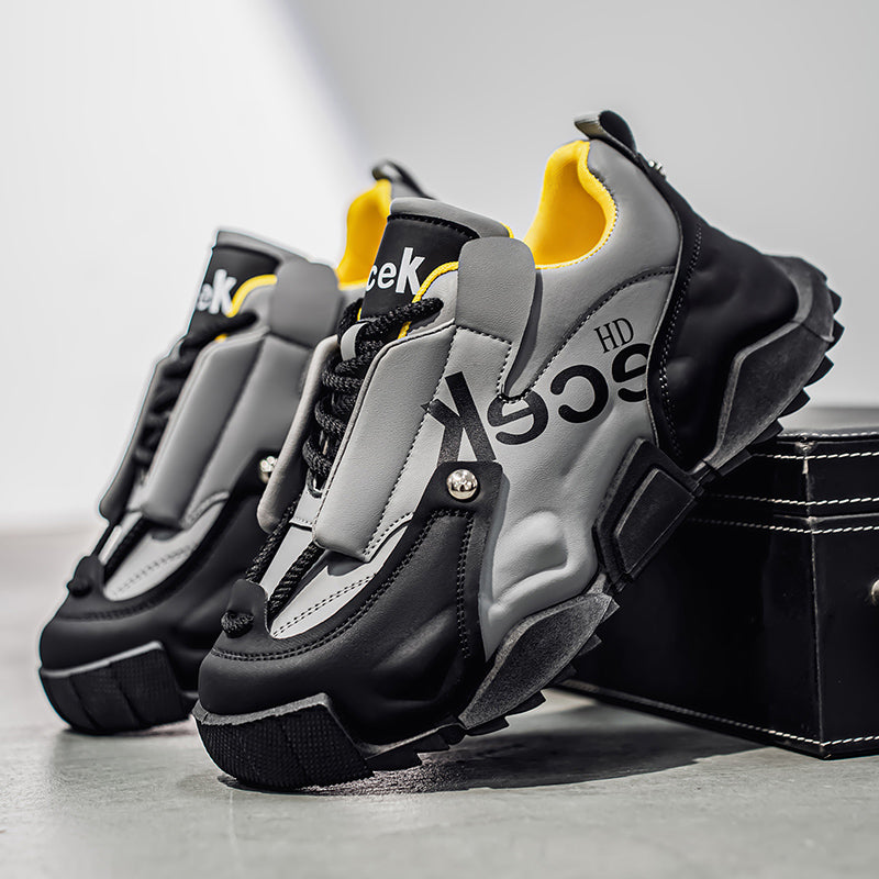 ♛𝔽𝕦𝕤𝕚𝕠𝕟 𝔽𝕠𝕔𝕦𝕤☢︎ᴄᴀꜱᴜᴀʟ ꜱɴᴇᴀᴋᴇʀ ♜ ✽𝟤𝟢𝟤𝟧✽秋冬新款運動氣囊包覆隱形增高運動鞋 男女款 情侶款 XS-05