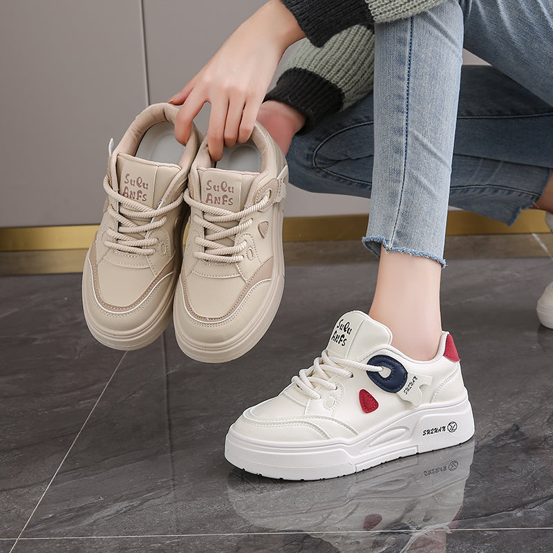 ♛𝔽𝕦𝕤𝕚𝕠𝕟 𝔽𝕠𝕔𝕦𝕤☢︎ꜰʟᴇxɪɴɢ-ꜱʜᴏᴇꜱ ♜ ✽𝟤𝟢𝟤𝟧✽ 春夏新款可愛風休閒百搭厚底增高𝟧ᴄᴍ鞋 女款(35-40號) ꜰ𝟤𝟩𝟢𝟣