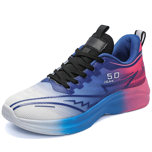 ♛𝔽𝕦𝕤𝕚𝕠𝕟 𝔽𝕠𝕔𝕦𝕤☢︎ᴄᴀꜱᴜᴀʟ ꜱɴᴇᴀᴋᴇʀ ♜✽𝟤𝟢𝟤𝟧✽春夏新款低筒漸變透氣耐磨流線運動鞋 男女款 情侶款 大🦶款 (39-50號) F521