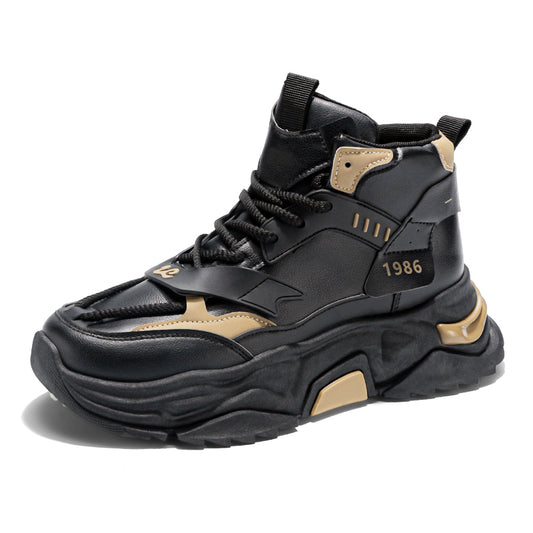 ♛𝔽𝕦𝕤𝕚𝕠𝕟 𝔽𝕠𝕔𝕦𝕤☢︎ᴄᴀꜱᴜᴀʟ ꜱɴᴇᴀᴋᴇʀ ♜ ✽𝟤𝟢𝟤𝟧✽ 美式未來先鋒高筒增高厚底運動鞋 男女中性款 ᴍᴛ𝟥𝟨