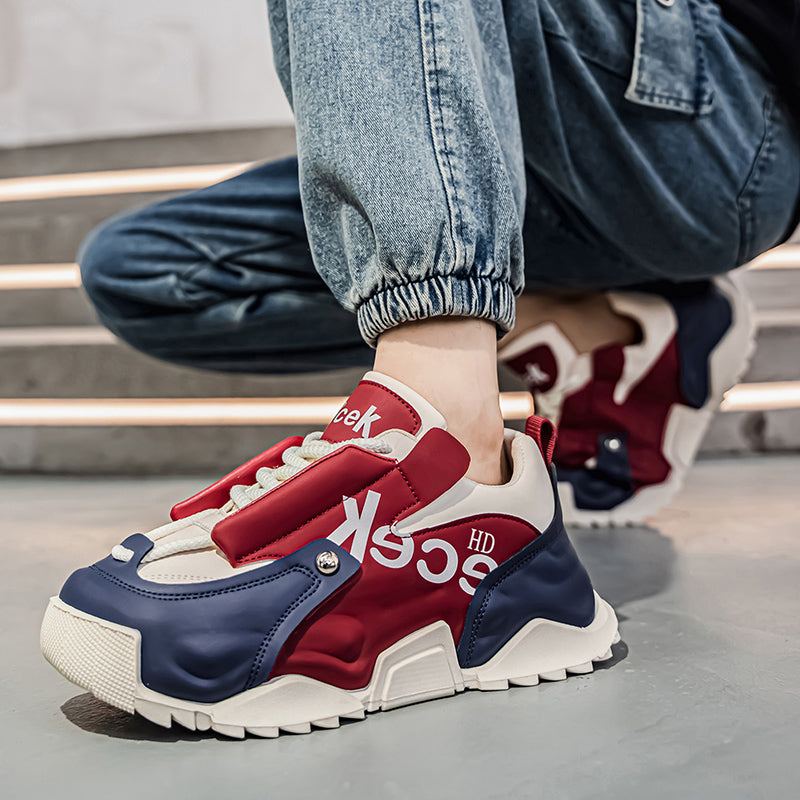 ♛𝔽𝕦𝕤𝕚𝕠𝕟 𝔽𝕠𝕔𝕦𝕤☢︎ᴄᴀꜱᴜᴀʟ ꜱɴᴇᴀᴋᴇʀ ♜ ✽𝟤𝟢𝟤𝟧✽秋冬新款運動氣囊包覆隱形增高運動鞋 男女款 情侶款 XS-05