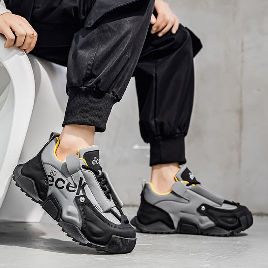 ♛𝔽𝕦𝕤𝕚𝕠𝕟 𝔽𝕠𝕔𝕦𝕤☢︎ᴄᴀꜱᴜᴀʟ ꜱɴᴇᴀᴋᴇʀ ♜ ✽𝟤𝟢𝟤𝟧✽秋冬新款運動氣囊包覆隱形增高運動鞋 男女款 情侶款 XS-05