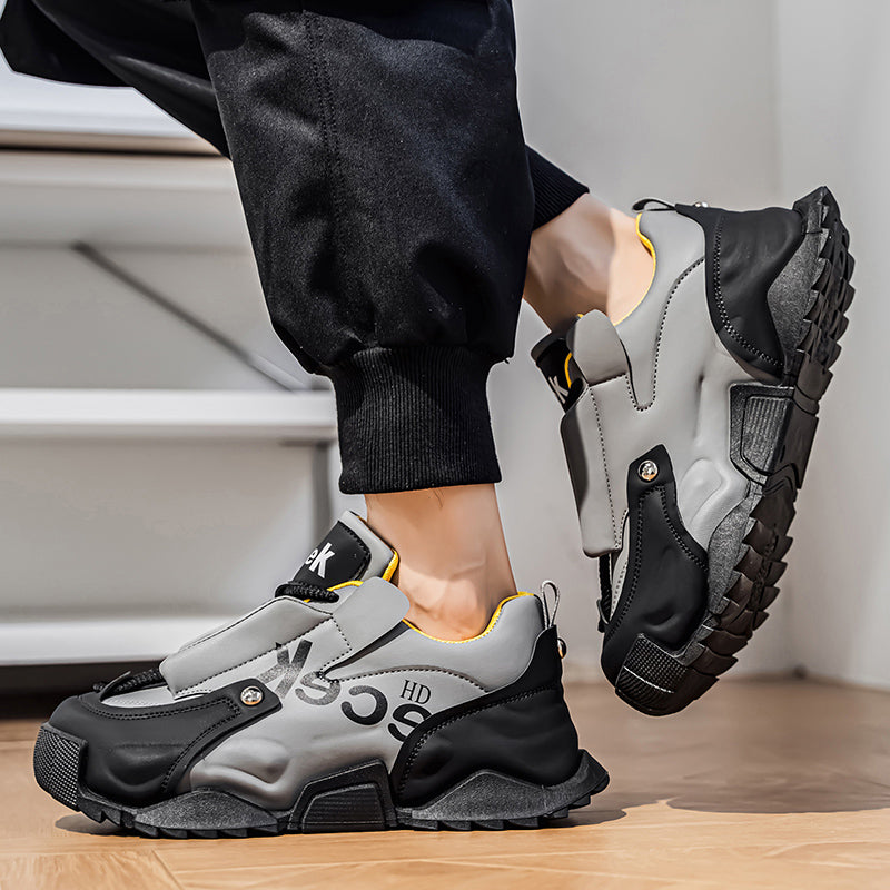 ♛𝔽𝕦𝕤𝕚𝕠𝕟 𝔽𝕠𝕔𝕦𝕤☢︎ᴄᴀꜱᴜᴀʟ ꜱɴᴇᴀᴋᴇʀ ♜ ✽𝟤𝟢𝟤𝟧✽秋冬新款運動氣囊包覆隱形增高運動鞋 男女款 情侶款 XS-05