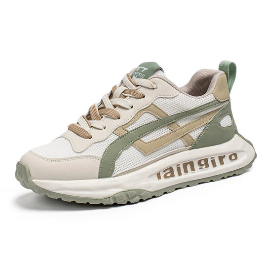 ♛𝔽𝕦𝕤𝕚𝕠𝕟 𝔽𝕠𝕔𝕦𝕤☢︎ᴄᴀꜱᴜᴀʟ ꜱɴᴇᴀᴋᴇʀ ♜ ✽𝟤𝟢𝟤𝟧✽ 春夏新款TRACKWAVE 撞色休閒增高運動鞋 男女款 ᴛᴊ𝟧𝟢𝟤