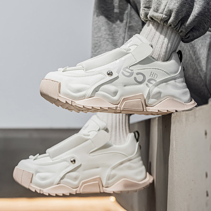 ♛𝔽𝕦𝕤𝕚𝕠𝕟 𝔽𝕠𝕔𝕦𝕤☢︎ᴄᴀꜱᴜᴀʟ ꜱɴᴇᴀᴋᴇʀ ♜ ✽𝟤𝟢𝟤𝟧✽秋冬新款運動氣囊包覆隱形增高運動鞋 男女款 情侶款 XS-05