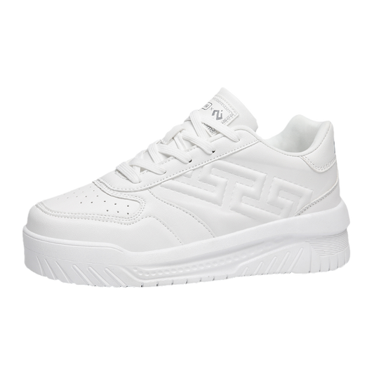 ♛𝔽𝕦𝕤𝕚𝕠𝕟 𝔽𝕠𝕔𝕦𝕤☢︎ꜱᴋᴀᴛᴇ ꜱʜᴏᴇꜱ ♜✽𝟤𝟢𝟤𝟧✽秋冬新款經典素色浮雕透氣低筒板鞋 男女款 情侶款 LD-53