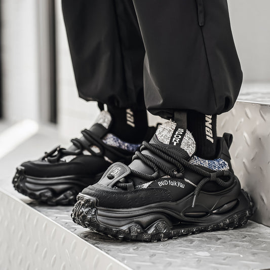 ♛𝔽𝕦𝕤𝕚𝕠𝕟 𝔽𝕠𝕔𝕦𝕤☢︎ᴄᴀꜱᴜᴀʟ ꜱɴᴇᴀᴋᴇʀ ♜ ✽𝟤𝟢𝟤𝟧✽秋冬新款運動氣墊隱形增高運動懶人鞋 男女款 情侶款 TX-801