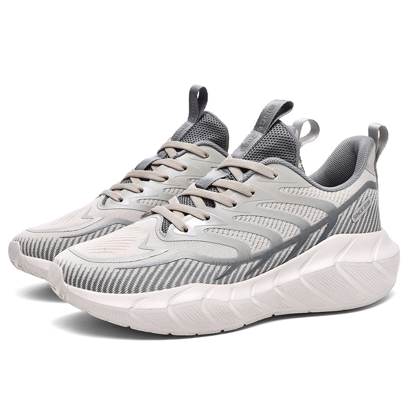 ♛𝔽𝕦𝕤𝕚𝕠𝕟 𝔽𝕠𝕔𝕦𝕤☢︎ᴄᴀꜱᴜᴀʟ ꜱɴᴇᴀᴋᴇʀ ♜✽𝟤𝟢𝟤𝟧✽春夏新款波浪紋鋸齒鞋底大支撐運動鞋 男女款 大🦶款 (39-47號) ᴊᴀ𝟫𝟣