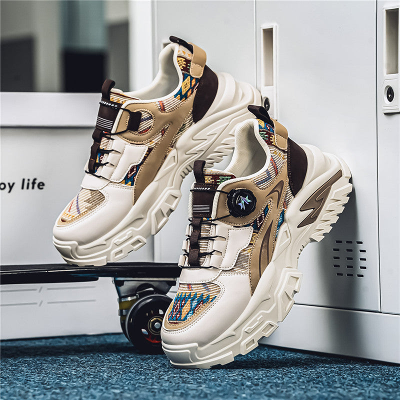 ♛𝔽𝕦𝕤𝕚𝕠𝕟 𝔽𝕠𝕔𝕦𝕤☢︎ᴄᴀꜱᴜᴀʟ ꜱɴᴇᴀᴋᴇʀ ♜ ✽𝟤𝟢𝟤𝟧✽春夏新款民族風越野休閒懶人厚底增高鞋 中性男女款 ᴍ𝟣𝟤𝟥𝟣