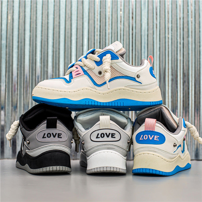 ♛𝔽𝕦𝕤𝕚𝕠𝕟 𝔽𝕠𝕔𝕦𝕤☢︎ꜱᴋᴀᴛᴇ ꜱʜᴏᴇꜱ ♜✽𝟤𝟢𝟤𝟧✽ 春夏新款經典嘻哈配色OE板鞋 男女款 情侶款 大🦶款 (36-45號) C01