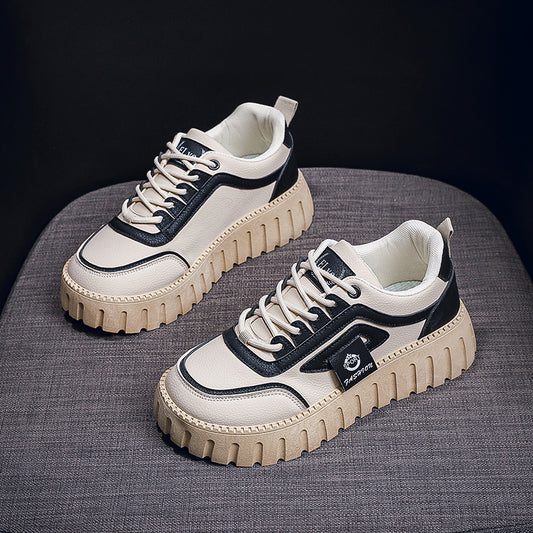 ♛𝔽𝕦𝕤𝕚𝕠𝕟 𝔽𝕠𝕔𝕦𝕤☢︎ꜰʟᴇxɪɴɢ-ꜱʜᴏᴇꜱ ♜✽𝟤𝟢𝟤𝟧✽ 春夏新款可愛風休閒百搭厚底增高𝟧ᴄᴍ鞋 女款 (35-40號) xꜰ𝟤𝟤𝟩𝟢