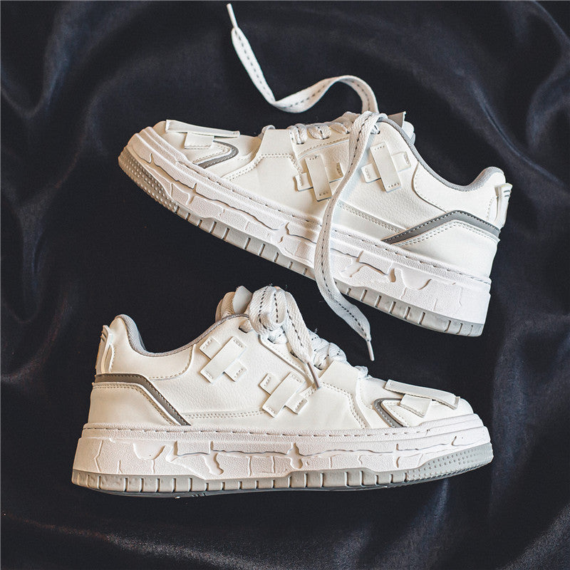 ♛𝔽𝕦𝕤𝕚𝕠𝕟 𝔽𝕠𝕔𝕦𝕤☢︎ꜱᴋᴀᴛᴇ ꜱʜᴏᴇꜱ ♜✽𝟤𝟢𝟤𝟧✽春夏新款歐美潮流休閒百搭增高厚底板鞋 男女款 xꜰ𝟪𝟫𝟢𝟤