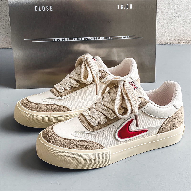 ♛𝔽𝕦𝕤𝕚𝕠𝕟 𝔽𝕠𝕔𝕦𝕤☢︎ꜱᴋᴀᴛᴇ ꜱʜᴏᴇꜱ ♜✽𝟤𝟢𝟤𝟧✽ 春夏新款麂皮迴旋復古配色板鞋 男女款 x𝟪ᴛ