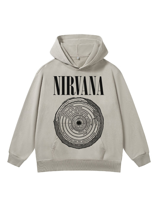 ♛𝔽𝕦𝕤𝕚𝕠𝕟 𝔽𝕠𝕔𝕦𝕤 ♛410G重磅水洗美式復古落肩連帽大學T FZ-09