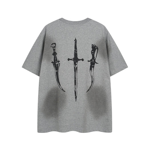 𝕃oose 𝔽it ☞𝟤𝟢𝟤𝟧 ☜美式復古少女印花男女中性 T-Shirt寬版上衣 SP-56