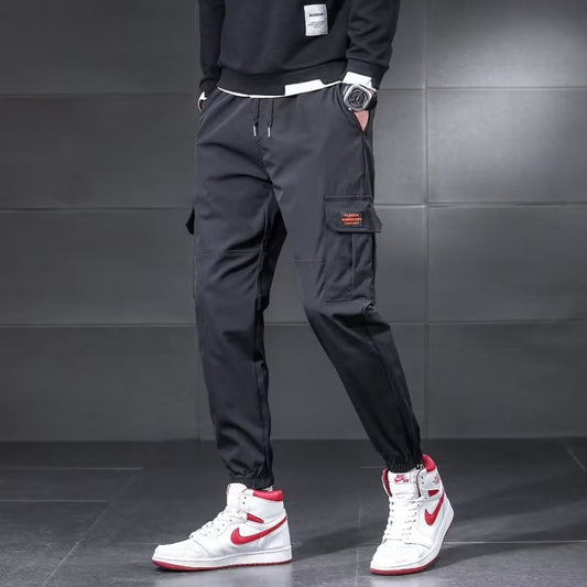 𖥟 𝔽𝕦𝕤𝕚𝕠𝕟 𝔽𝕠𝕔𝕦𝕤 ▓ 𝖜𝖔𝖗𝖐 𝖈𝖑𝖔𝖙𝖍𝖊𝖘 𖢘工裝褲春季薄款寬鬆大碼休閒褲潮牌時尚束腳褲 D-09