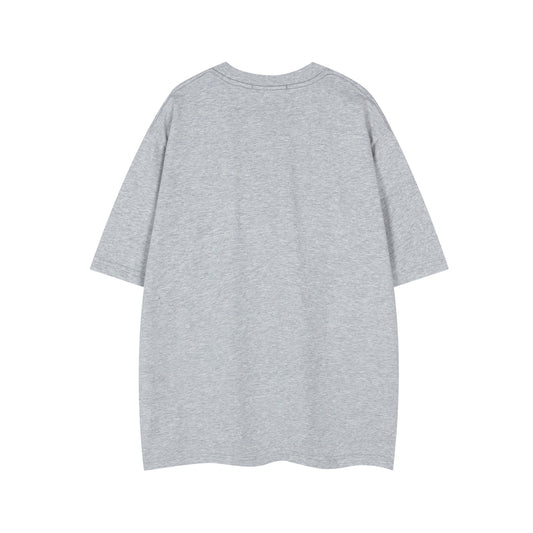 𝕃oose 𝔽it ☞𝟤𝟢𝟤𝟧 ☜美式復古小狗印花圓領男女中性 T-Shirt寬版上衣 DA-78