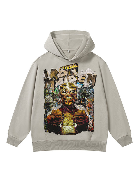 ♛𝔽𝕦𝕤𝕚𝕠𝕟 𝔽𝕠𝕔𝕦𝕤 ♛410G重磅水洗美式復古連帽大學T FZ-36