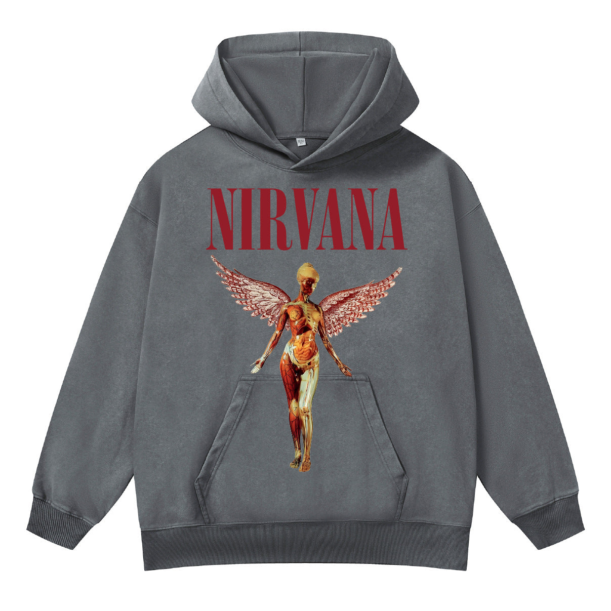 ♛𝔽𝕦𝕤𝕚𝕠𝕟 𝔽𝕠𝕔𝕦𝕤 ♛410G重磅水洗美式復古落肩連帽大學T FZ-13