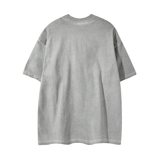 𝕃oose 𝔽it ☞𝟤𝟢𝟤𝟧 ☜美式復古炫彩蝴蝶印花風格男女中性 T-Shirt寬版上衣 RK99