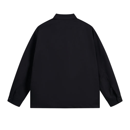 𝔼mbro 𝕊hirt𒉽秋冬長袖復古印花寬鬆襯衫NT-90