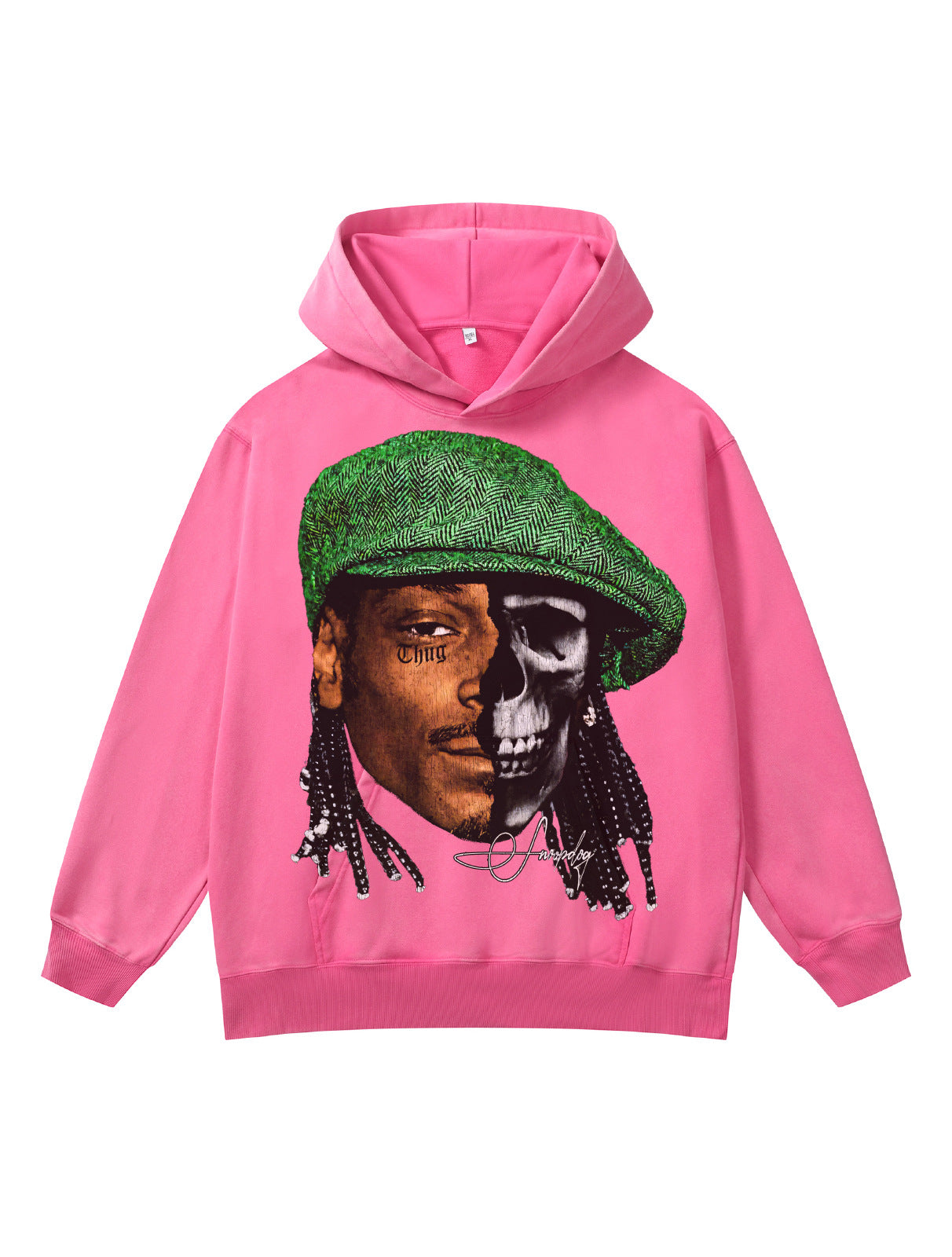 ♛𝔽𝕦𝕤𝕚𝕠𝕟 𝔽𝕠𝕔𝕦𝕤 ♛410G重磅水洗美式復古連帽大學T FZ-77