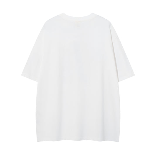 𝕃oose 𝔽it ☞𝟤𝟢𝟤𝟧 ☜美式復古圖章印花圓領男女中性 T-Shirt寬版上衣A-6