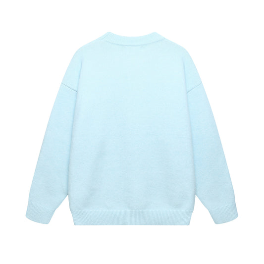 ⓀⓃⒾⓉ𒉽2025秋冬可愛小狗圓領針織 K-25